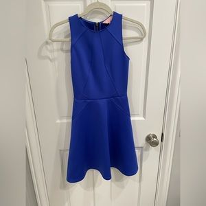 Ted Baker blue neoprene skater dress